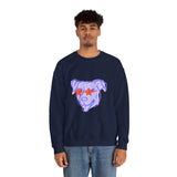 Purple Dog Love Crewneck Sweatshirt