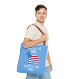 Patriotic Dog Tote Bag - Home of the Dog, Land of the Free