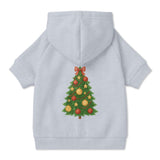 Pet Hoodie with Christmas Tree Design