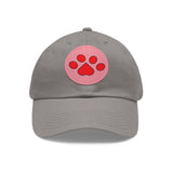 Hat with Paw Print Leather Patch - Pet Lovers