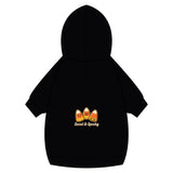 Pet Hoodie — "Sweet & Spooky" Candy Corn Design