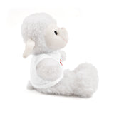 Plush Bear with Paw-Print Tee — Cute Gift for Kids & Pet Lovers