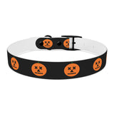 jack-o-lantern print dog collar