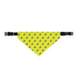 Puppy Cartoon Pet Bandana Collar — Cute Printed Dog Scarf