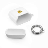 Cat Face AirPods Case — Cute Yellow Cat Keyring Cover for AirPods & AirPods Pro