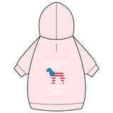 Patriotic Dog Hoodie — “Home of the Dog, Land of the Free”