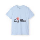 Dog Mom T-Shirt — Paw Print Graphic Tee for Dog Lovers