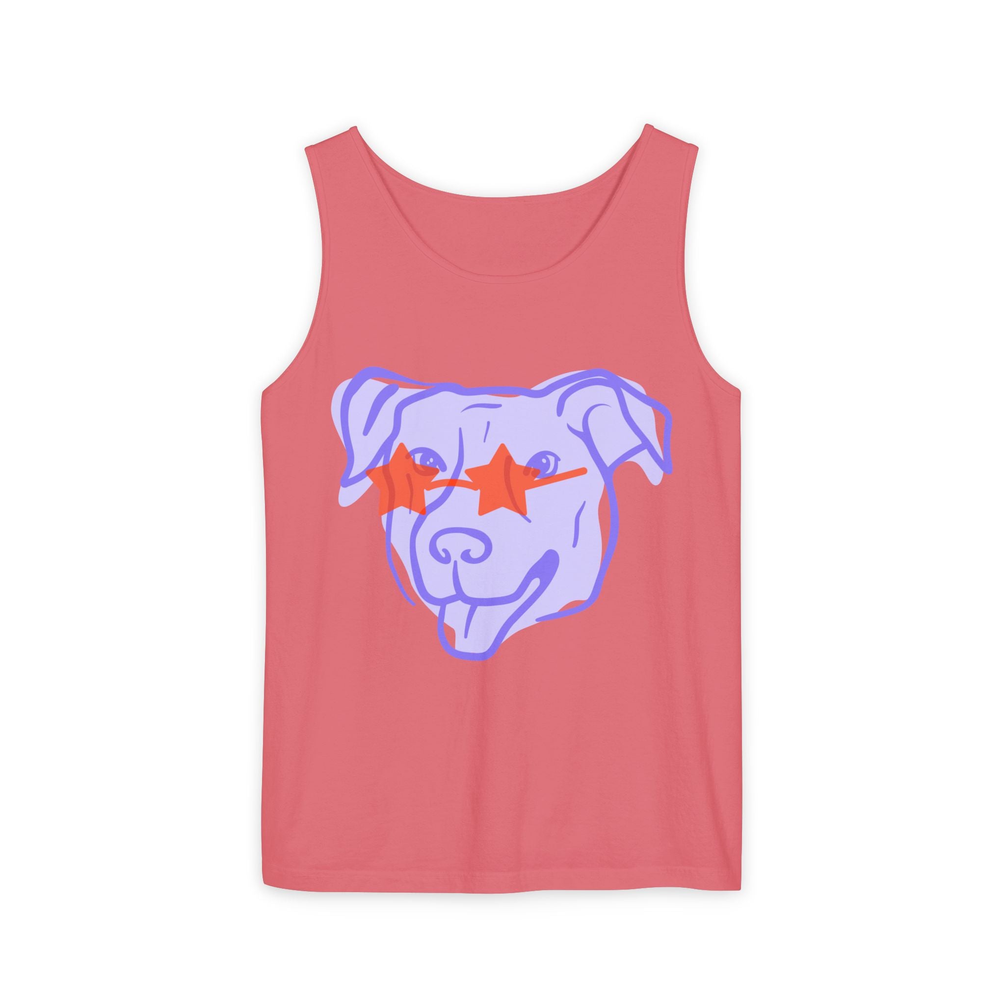 Purple Dog Graphic Tank Top — Cute Pup Illustration – Dog Pawshop