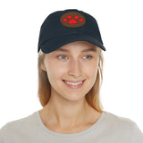Hat with Paw Print Leather Patch - Pet Lovers