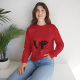 Expressing Love Crewneck Sweatshirt — Romantic Heart Design