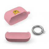 Cat Face AirPods Case — Cute Yellow Cat Keyring Cover for AirPods & AirPods Pro