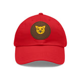Cap for Cat Lovers with Leather Patch (Round)