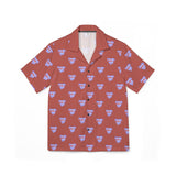 Purple Dog Sunshade Hawaiian Camp Shirt