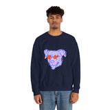 Purple Dog Love Crewneck Sweatshirt