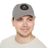 Hat with Leather Patch — "for the love of pets"