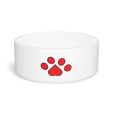 paw print red Pet Bowl