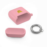 Cat Face AirPods Case — Cute Yellow Cat Keyring Cover for AirPods & AirPods Pro