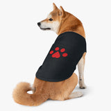 Red Pawprint Pet Tank Top