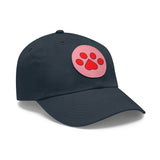 Hat with Paw Print Leather Patch - Pet Lovers