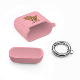 Cute Geometric Cat AirPods Case — Triangle Kitty AirPods/Pro Cover with Keyring