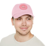 Hat with Leather Patch — "for the love of pets"