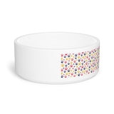 Pet Bowl - Colorful Paw Print Design