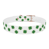 Lucky Clover Dog Collar — St. Patrick’s Day Green Shamrock Pet Collar