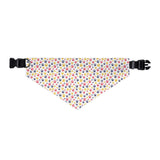 Colorful Paw Print Pet Bandana Collar — Vibrant Dog/Cat Scarf