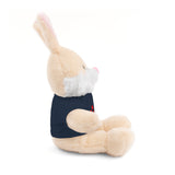 Plush Bear with Paw-Print Tee — Cute Gift for Kids & Pet Lovers