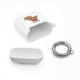 Cute Geometric Cat AirPods Case — Triangle Kitty AirPods/Pro Cover with Keyring