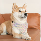 Colorful Paw Print Pet Bandana Collar — Vibrant Dog/Cat Scarf