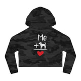 Cropped Dog Lover Sweatshirt, Cute Pet Gift, Women’s Hoodie, Fun Casual Wear, Dog Mom Apparel, Dog-Themed Fashion
