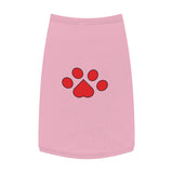 paw print pet tank top