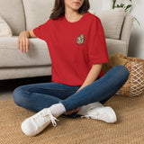 Please Adopt Rescue Dog T‑Shirt — Small Chest Logo, Animal Shelter Support