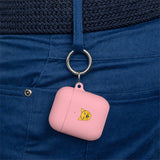 Cat Face AirPods Case — Cute Yellow Cat Keyring Cover for AirPods & AirPods Pro
