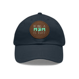 Mom Dog Lover Dad Hat with Leather Patch