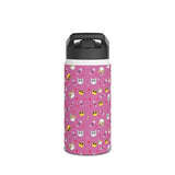 Cat Print Stainless Steel Water Bottle