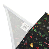 Christmas Pet Bandana – Festive Holiday Candy Cane & Ornament Dog Bandana