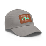 Mom Dog Lover Dad Hat with Leather Patch
