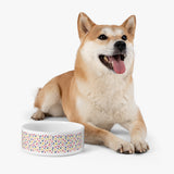 Pet Bowl - Colorful Paw Print Design