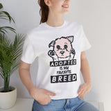 Adopt Pets Jersey T-Shirt — Support Shelter Animals, Rescue Adoption Tee