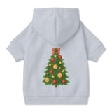 Pet Hoodie with Christmas Tree Design