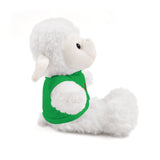Plush Bear with Paw-Print Tee — Cute Gift for Kids & Pet Lovers