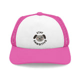 Dog Foam Trucker Hat — "stay pawsitive" Embroidered Foam Trucker Hat