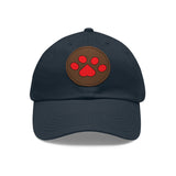 Hat with Paw Print Leather Patch - Pet Lovers