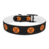 jack-o-lantern print dog collar