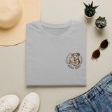 Please Adopt Rescue Dog T‑Shirt — Small Chest Logo, Animal Shelter Support