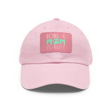 Mom Dog Lover Dad Hat with Leather Patch