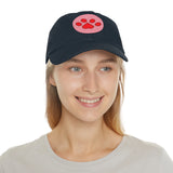 Hat with Paw Print Leather Patch - Pet Lovers