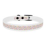 Pet Collar - Colorful Paw Prints Dog Collar